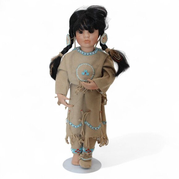 American Diary Porcelain Doll Many Stars By Linda Mason - Picture 5 of 12